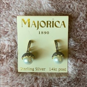Majorica Pearl Drop Earrings